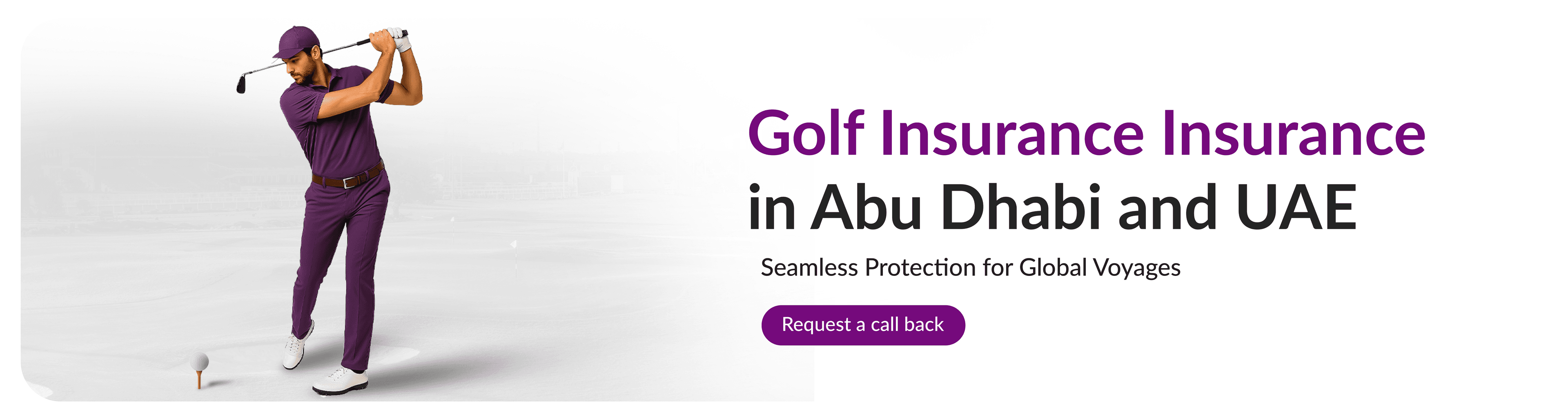 Golf insurance in UAE covering golfers, equipment and personal liability