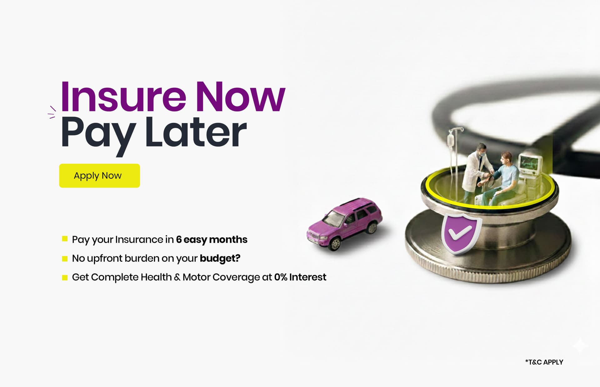 Insure now pay later UAE – pay insurance in 6 monthly installments with 0% interest option