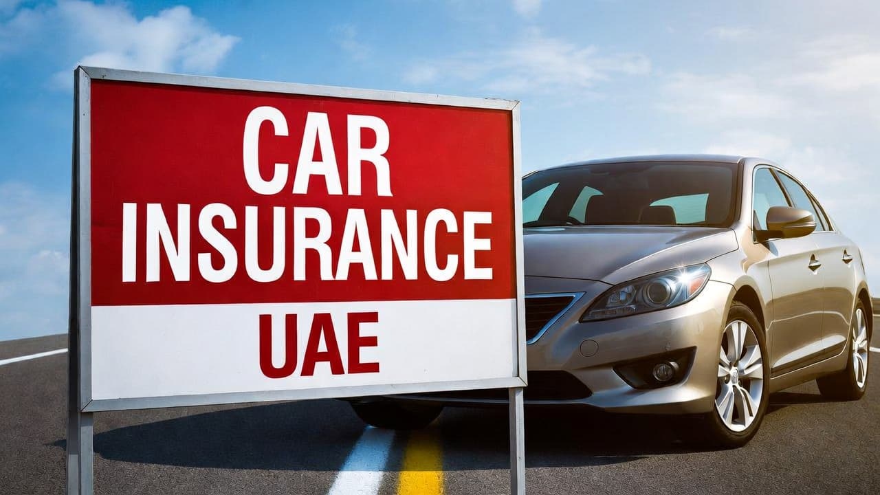 Driver checking car insurance status online in UAE using government portals and insurance platforms